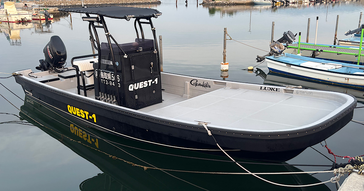 シーバス釣行で乗船したQUEST