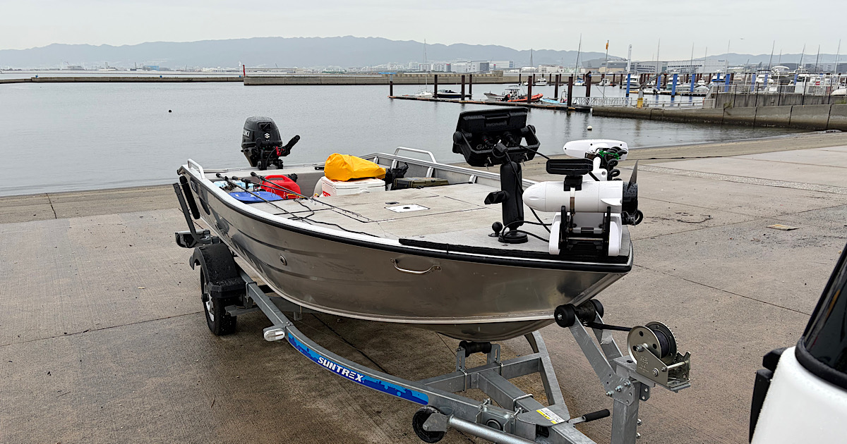 北港マリーナのスロープ